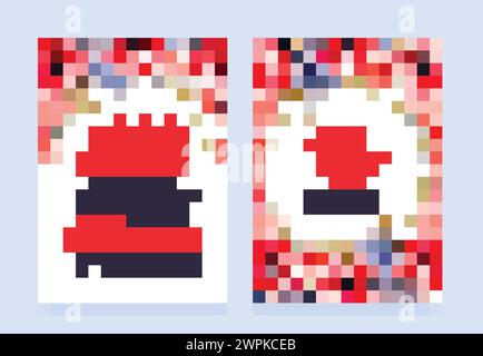 Marsala Hochzeit Einladung Vorlage Vektor. Stock Vektor