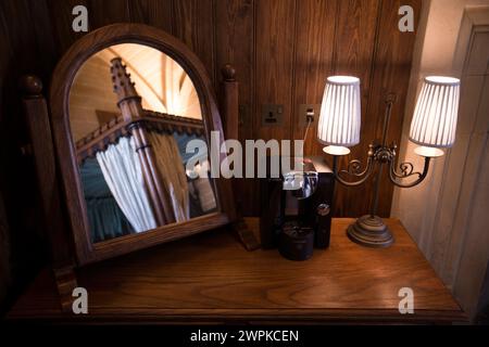 07/14 Tower Suites, Warwick Castle, Warwick, Großbritannien. Stockfoto