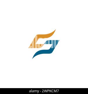 Einfaches Design mit CS-Logo. SC-Symbol Stock Vektor