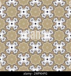 Abstrakte nahtlose Gold- und graue Fliesen. Nahtloser Hintergrund im Art déco-Stil. Moderne geometrische Textur und sich wiederholendes Muster Stockfoto