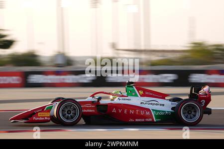 Aktenfoto vom 29.02.2024 des britischen Teenagers Oliver Bearman, der sein Formel-1-Debüt als Last-Minute-Stand-in für Ferraris Carlos Sainz beim Grand Prix von Saudi-Arabien an diesem Wochenende erhalten wird. Ausgabedatum: Freitag, 8. März 2024. Stockfoto