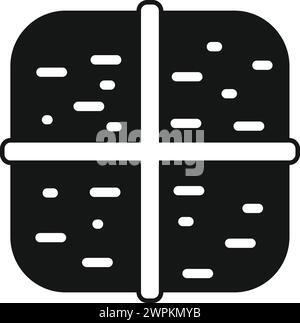 Symbol für getrocknete Heustapel einfacher Vektor. Farm Food. Ernteelement Natur Bio Stock Vektor