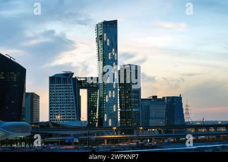 U-Bahn-Station des King Abdullah Financial District Riad City Stockfoto