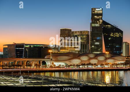 U-Bahn-Station des King Abdullah Financial District Riad City Stockfoto