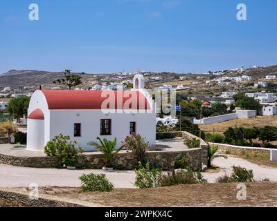 Kirche Parekklesi, Ano Mera, Insel Mykonos, Kykladen, Griechische Inseln, Griechenland, Europa Urheberrecht: KarolxKozlowski 1245-3435 Stockfoto