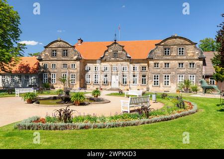 Kleines Schloss mit Terrassengärten, Blankenburg, Harz, Sachsen-Anhalt, Deutschland, Europa Stockfoto