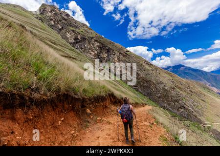 Wandern In Choquequirao, Peru, Südamerika Stockfoto