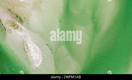 Luftaufnahme der Klein River Lagoon, Hermanus, Western Cape Province, Südafrika, Afrika Copyright: MichaelxRunkel 1184-9994 Stockfoto