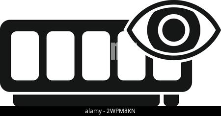 Speichermodul TECH-Symbol einfacher Vektor. Mobiles System. Dual-Speicher Stock Vektor