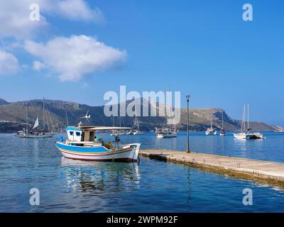 Hafen in Lakki, Insel Leros, Dodekanese, griechische Inseln, Griechenland, Europa Copyright: KarolxKozlowski 1245-3303 Stockfoto