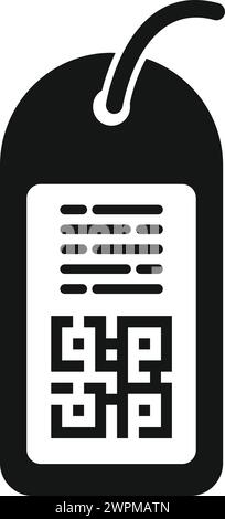 Rabatt-qr-Code-Symbol einfacher Vektor. Promotion in Prozent. Preisschild für Verkauf Stock Vektor