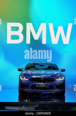 Nonthaburi-Thailand 14. JUL 2020: BMW M8 Competition Coupé auf der 41. Bangkok International Motor Show vom 14. Bis 26. JUL 2020 Stockfoto