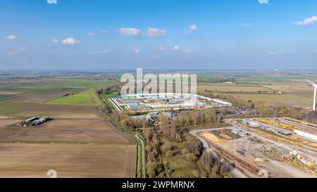 Bild von BAV Media 07976 880732. Das Bild vom 8. März zeigt das HM Prison Whitemoor ist ein Männergefängnis der Kategorie A in der Nähe von March, Cambridgesh Stockfoto