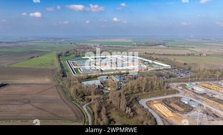 Bild von BAV Media 07976 880732. Das Bild vom 8. März zeigt das HM Prison Whitemoor ist ein Männergefängnis der Kategorie A in der Nähe von March, Cambridgesh Stockfoto