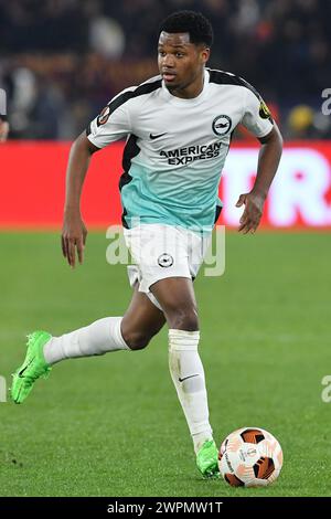 Roma, Latium. März 2024. Ansu Fati von Brighton & Hove Albion während des Spiels DER UEFA Europa League ALS Roma gegen Brighton & Hove Albion im Olimpico-Stadion in Rom, Italien, 7. märz 2024. AllShotLive Credit: SIPA USA/Alamy Live News Stockfoto