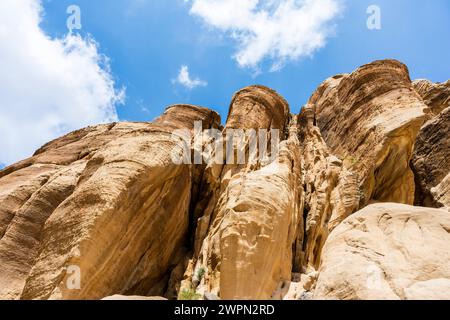 Wanderweg im Wadi Ghuweir in Dana, Jordanien, Nahost, Asien Stockfoto