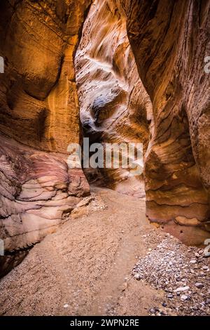 Wanderweg im Wadi Ghuweir in Dana, Jordanien, Nahost, Asien Stockfoto