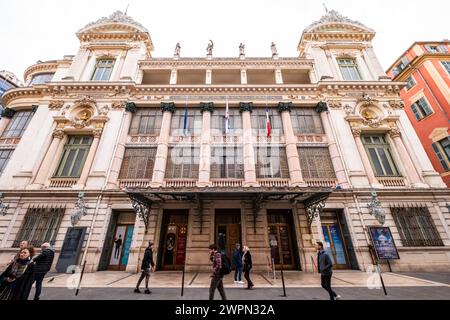 Opera de Nice, Nizza im Winter, Südfrankreich, Cote d'Azur, Frankreich, Europa Stockfoto