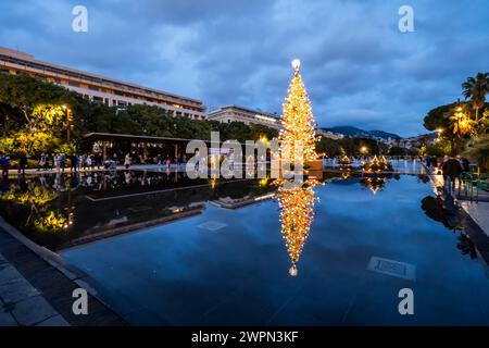 Promenade du Paillon in Nizza, Nizza im Winter, Südfrankreich, Cote d'Azur, Frankreich, Europa Stockfoto