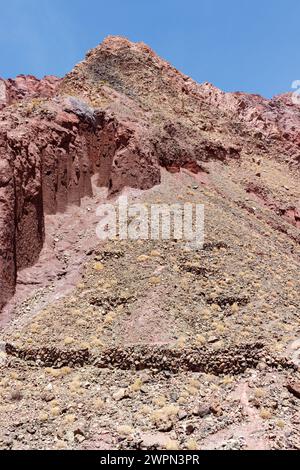 Das Valle del Arcoiris liegt in einem Rio Grande Basin. Sie verdankt ihren Namen der Vielfalt der Farben, die in den Hügeln des Tals zu sehen sind. Stockfoto