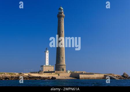 Phare de l'Ile Vierge, Finistere Stockfoto