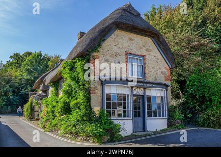 Reetdachhaus, Godshill, Isle of Wight, Hampshire, Großbritannien, England Stockfoto