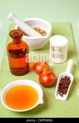 Hausmittel, Medizin, Heilmethode, alternative Heilmethode, Gesundheit Stockfoto