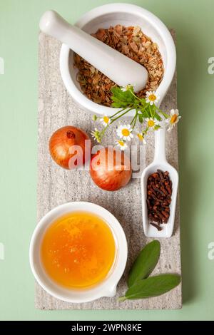 Hausmittel, Medizin, Heilmethode, alternative Heilmethode, Gesundheit Stockfoto