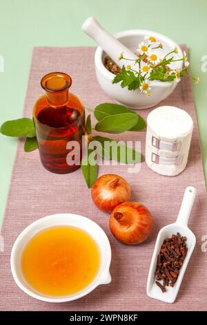 Hausmittel, Medizin, Heilmethode, alternative Heilmethode, Gesundheit Stockfoto