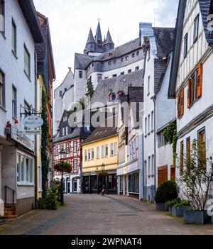 Altstadtstraße in Diez an der Lahn Stockfoto