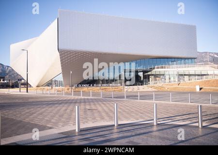 Das US Olympic and Paralympic Museum befindet sich in der Innenstadt von Colorado Springs, Colorado Stockfoto