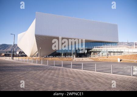 Das US Olympic and Paralympic Museum befindet sich in der Innenstadt von Colorado Springs, Colorado Stockfoto