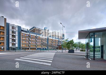 Universitätsklinikum Leiden, Krankenhaus, Gebäudefassade, Architektur, Standortansicht, Leiden, Süd-Holland, Niederlande, Stockfoto