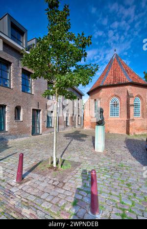 St. Jakobskapelle, Jakobsweg, Jakobskapelle, Pilger, Kirche, Hausfassade, Blick auf das Haus, Architektur, Blick auf die Stadt, Nijmegen, Niederlande, Stockfoto