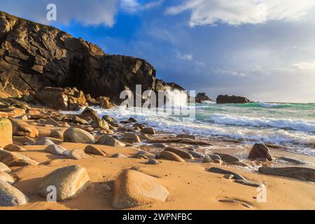 Cote Sauvage, Morbihan, Bretagne Stockfoto