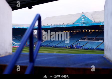 Sheffield, Großbritannien. März 2024. Allgemeine Ansicht von Hillsborough vor dem Sky Bet Championship Spiel in Hillsborough, Sheffield. Der Bildnachweis sollte lauten: Jonathan Moscrop/Sportimage Credit: Sportimage Ltd/Alamy Live News Stockfoto