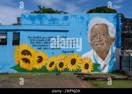 Manaus - brasilianischer Regenwald, Bootstour auf dem Amazonasgebiet auf einem Boutique-Schiff (MS Janganda) - Flussfahrt Stockfoto