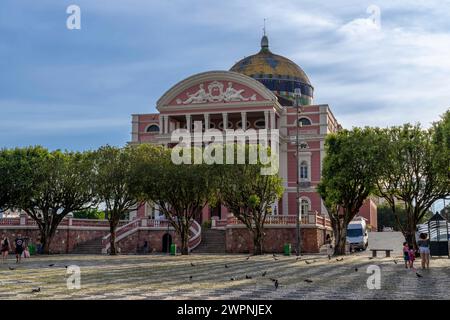 Manaus - brasilianischer Regenwald, Bootstour auf dem Amazonasgebiet auf einem Boutique-Schiff (MS Janganda) - Flussfahrt Stockfoto