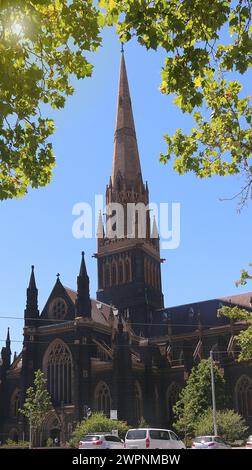 Die St. Patrick's Cathedral in Melbourne, Australien Stockfoto