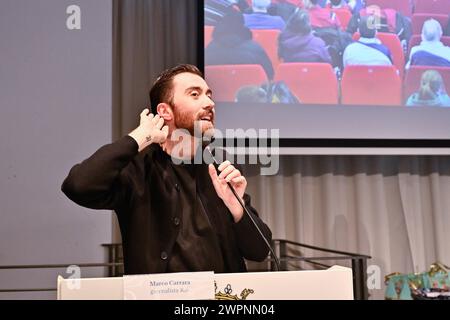 News - Convegno Associazione Nazionale Atleti Olimpici Ed Azzurri d Italia Marco Carrara Giornalista RAI während Convegno Associazione Nazionale Atleti Olimpici Ed Azzurri d Italia, News in Savona, Italien, 08. März 2024 Savona Sala della Sibilla del Priamar Italien Copyright: XDaniloxVigox/xLiveMediax LPN 1269985 Stockfoto