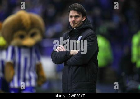 Sheffield, Großbritannien. März 2024. Sheffield Wednesday Manager Danny Rohl beim Sheffield Wednesday FC gegen Leeds United FC SKY Bet EFL Championship Match im Hillsborough Stadium, Sheffield, Großbritannien am 8. März 2024 Credit: Every Second Media/Alamy Live News Stockfoto