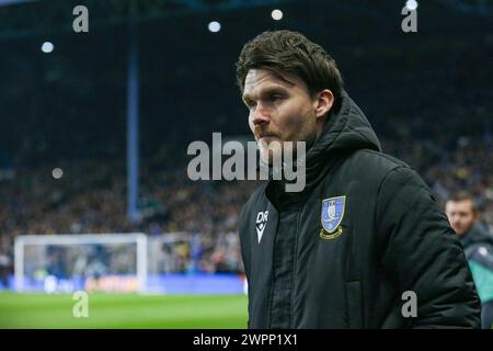 Sheffield, Großbritannien. März 2024. Sheffield Wednesday Manager Danny Rohl beim Sheffield Wednesday FC gegen Leeds United FC SKY Bet EFL Championship Match im Hillsborough Stadium, Sheffield, Großbritannien am 8. März 2024 Credit: Every Second Media/Alamy Live News Stockfoto