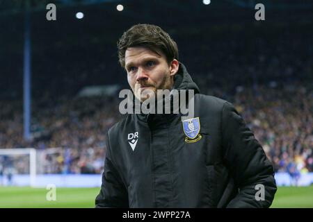 Sheffield, Großbritannien. März 2024. Sheffield Wednesday Manager Danny Rohl beim Sheffield Wednesday FC gegen Leeds United FC SKY Bet EFL Championship Match im Hillsborough Stadium, Sheffield, Großbritannien am 8. März 2024 Credit: Every Second Media/Alamy Live News Stockfoto