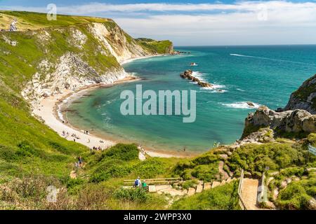 Man O'war Beach, UNESCO-Weltkulturerbe Jurassic Coast, England, Großbritannien, Europa Stockfoto