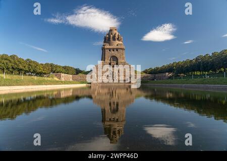 Denkmal der Völkerschlacht bei Leipzig, Sachsen, Deutschland Stockfoto