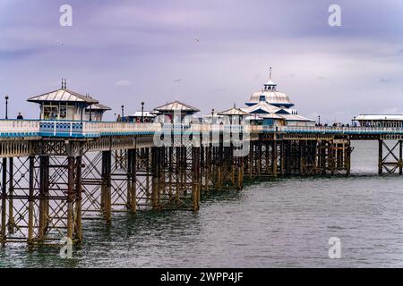 Der viktorianische Pier im Seebad Llandudno, Wales, Großbritannien, Europa Stockfoto