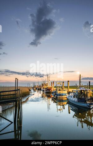 Cutter Harbor Spieka Neufeld, Cuxhaven, Cuxland, Niedersachsen, Deutschland Stockfoto