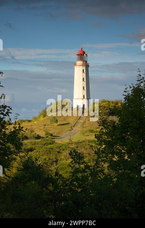 Leuchtturm Dornbusch auf der Insel Hiddensee, Mecklenburg-Vorpommern Stockfoto