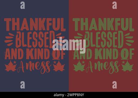 Dankbares, Dankbares Hemd, Herbsthemd, Herbststimmung, Hallo Kürbis, Thanksgiving-T-Shirt, niedliches Danksagungs-T-Shirt, Herbst-T-Shirt, Grateful-Shirt, Herz-T-Shirt Stock Vektor