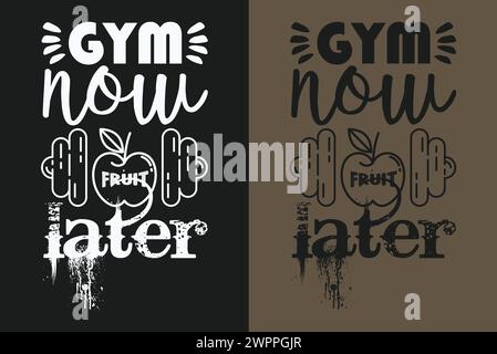 Gym Shirt, Workout Shirt, Gym Lover Shirt, Fitness Shirt, Sport Lover Geschenk, Geschenk Für Sportsfreunde, Sportshirt, Niedliches Sportshirt, Workout-T-Shirt Stock Vektor